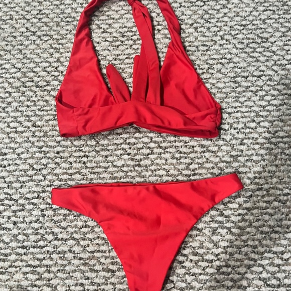 Mikoh NWOT red bikini small top and XS bottom - Picture 2 of 3